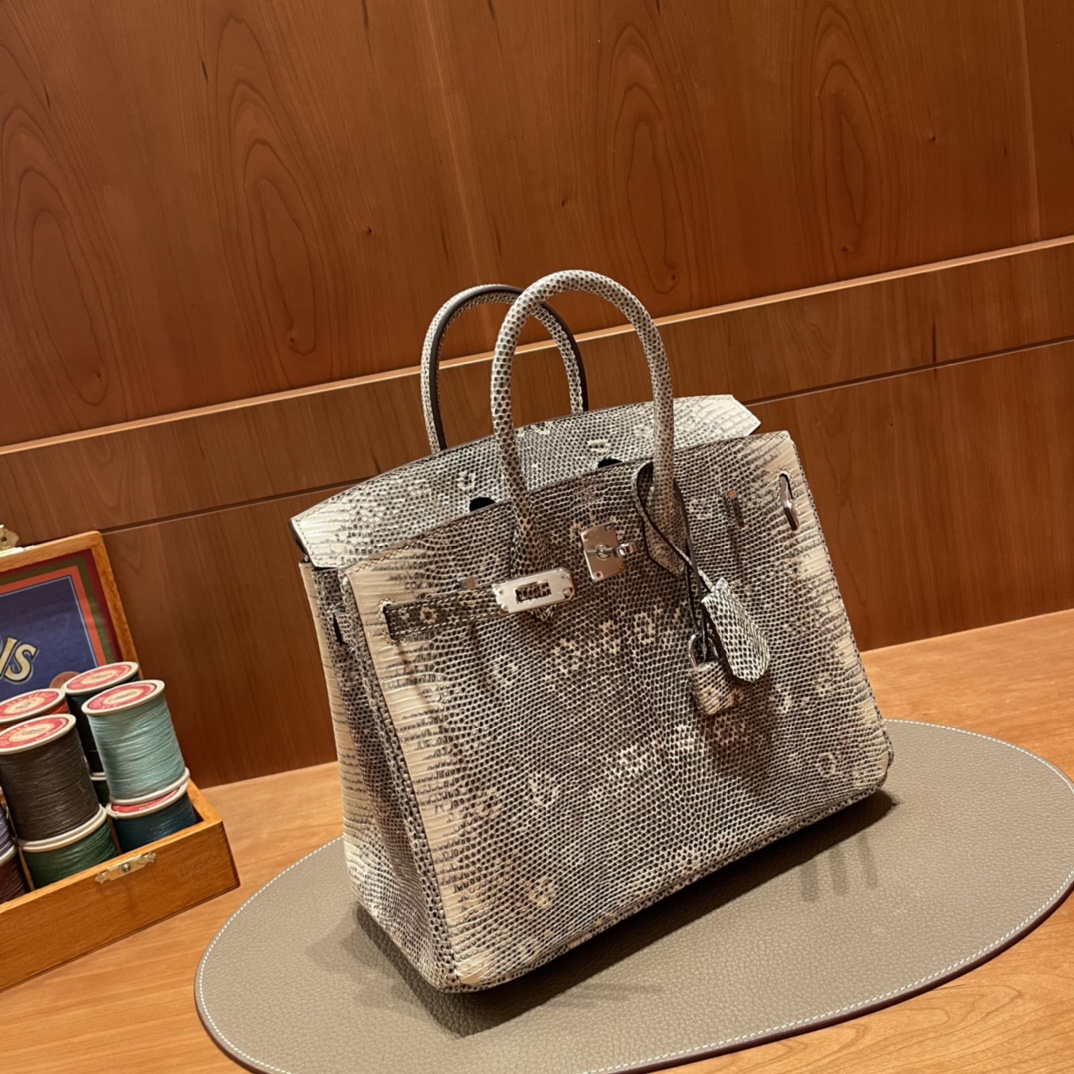 에르메스 버킨백25 히말라야 은장 리자드 가죽